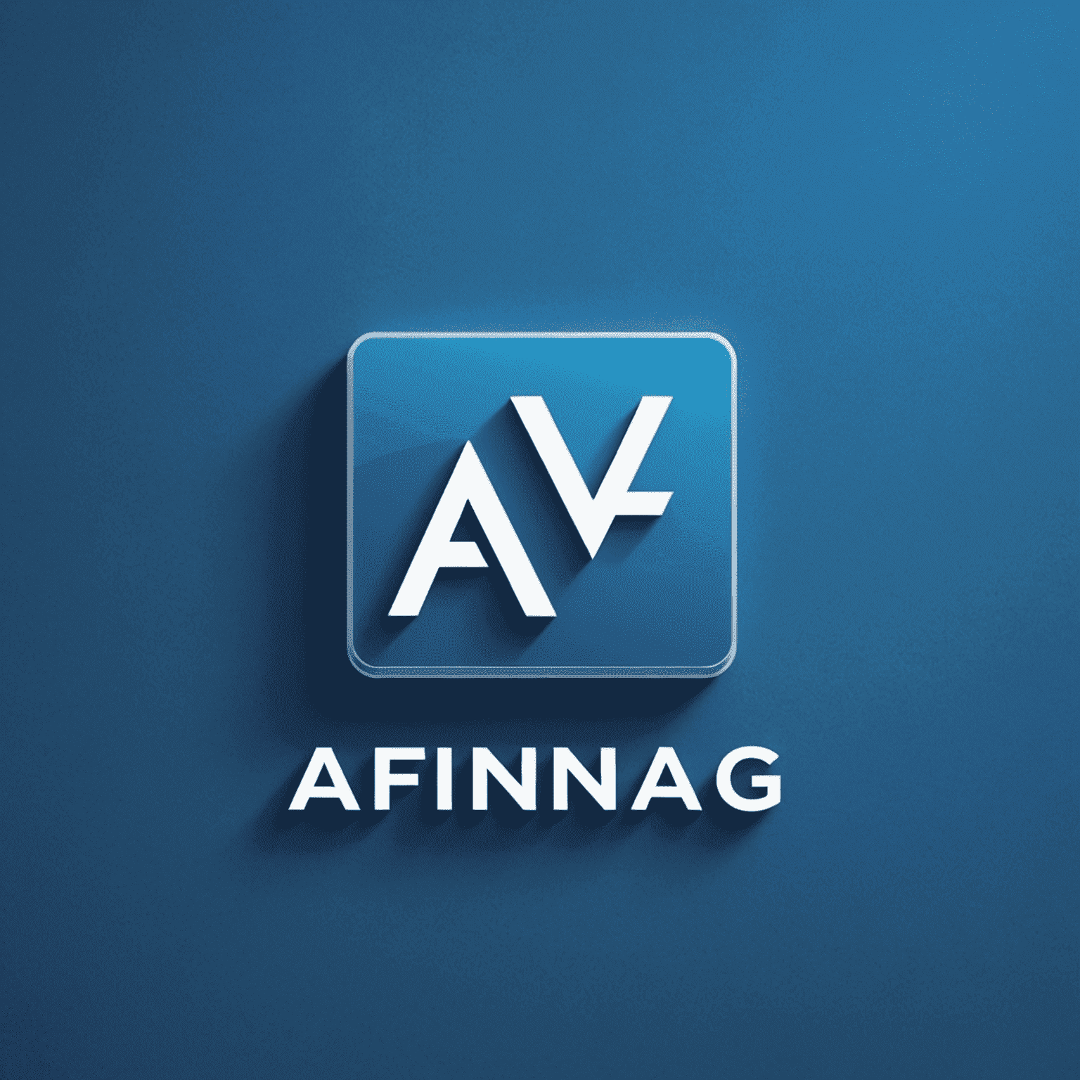afsinrag_ltd Logo - Ein modernes, stilisiertes Design mit dem Firmennamen in weißer Schrift auf elektrisch blauem Hintergrund, das Professionalität und Innovation im Bereich der Geschäftskarten symbolisiert