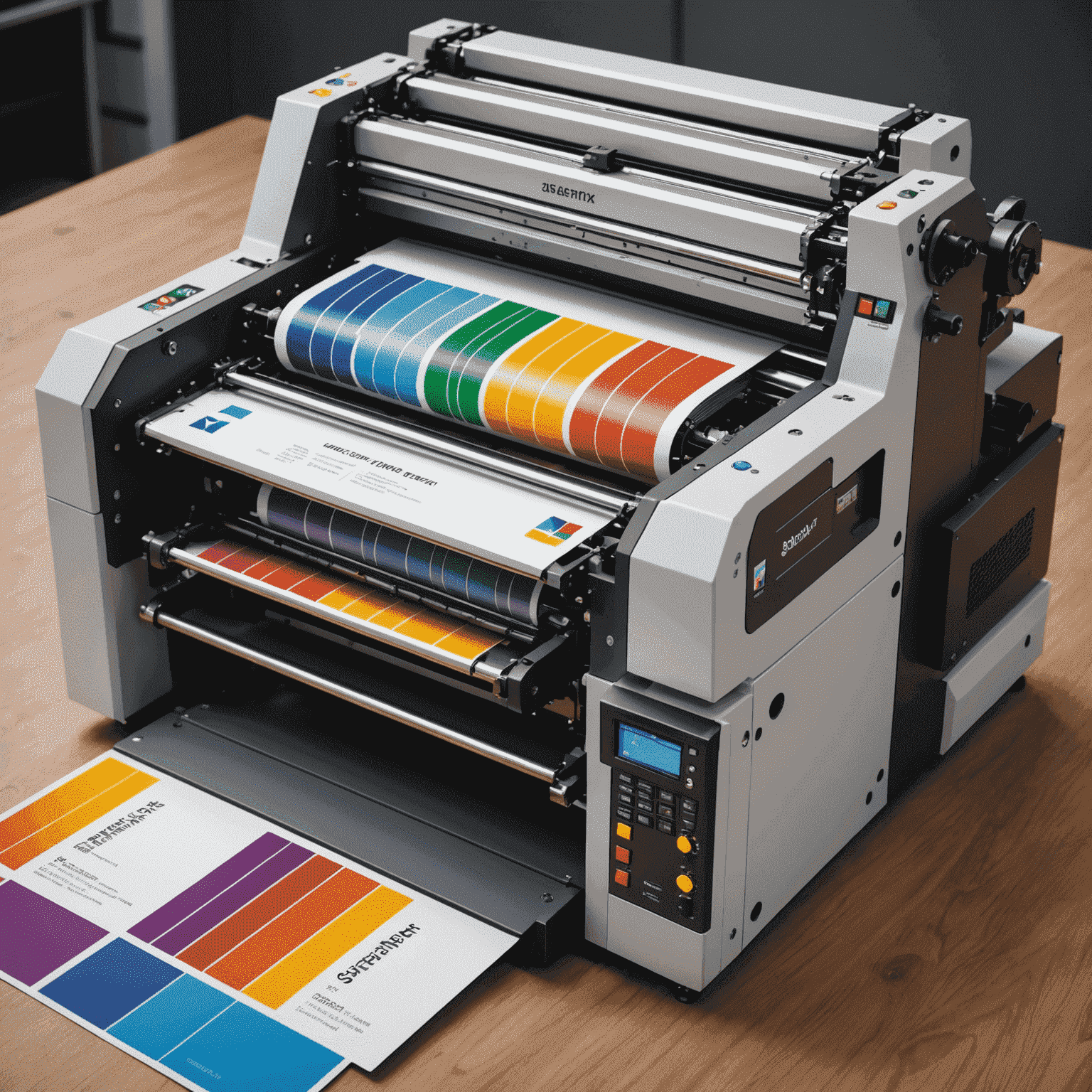 Offsetdruckmaschine mit mehreren Farbwerken für hochwertige Visitenkarten